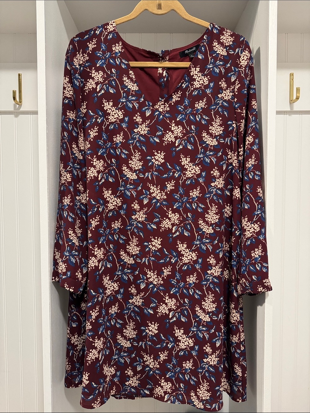 Madewell V-Neck A-Line Floral Dress